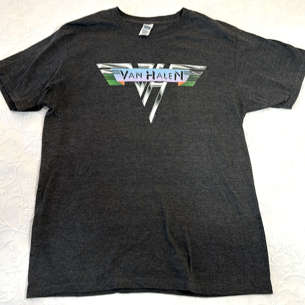 Van Halen Retro Graphic Gray Band Tee Shirt Size M by Fantasy Activewear‎ Inc - Picture 5 of 6
